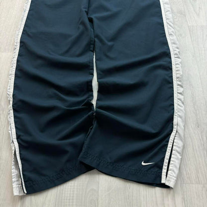 VINTAGE Y2K NIKE BAGGY TRACKSUIT BOTTOMS NAVY