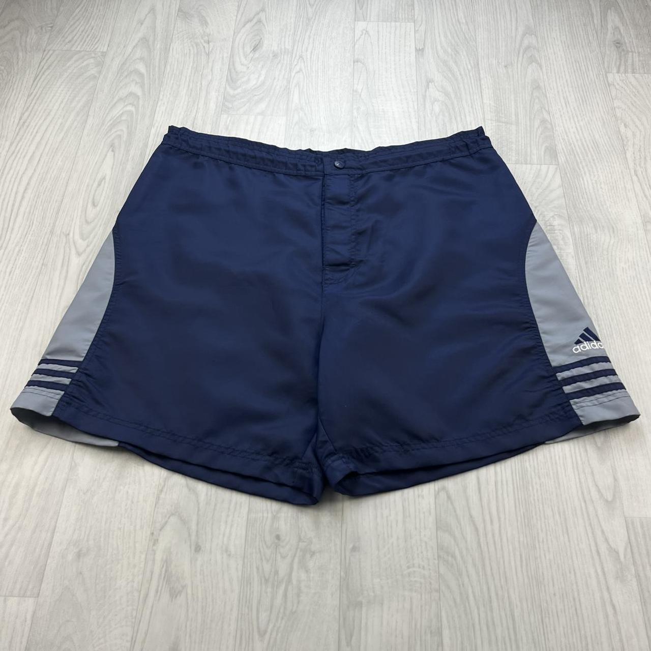 VINTAGE 90s ADIDAS SPORT SHORTS NAVY