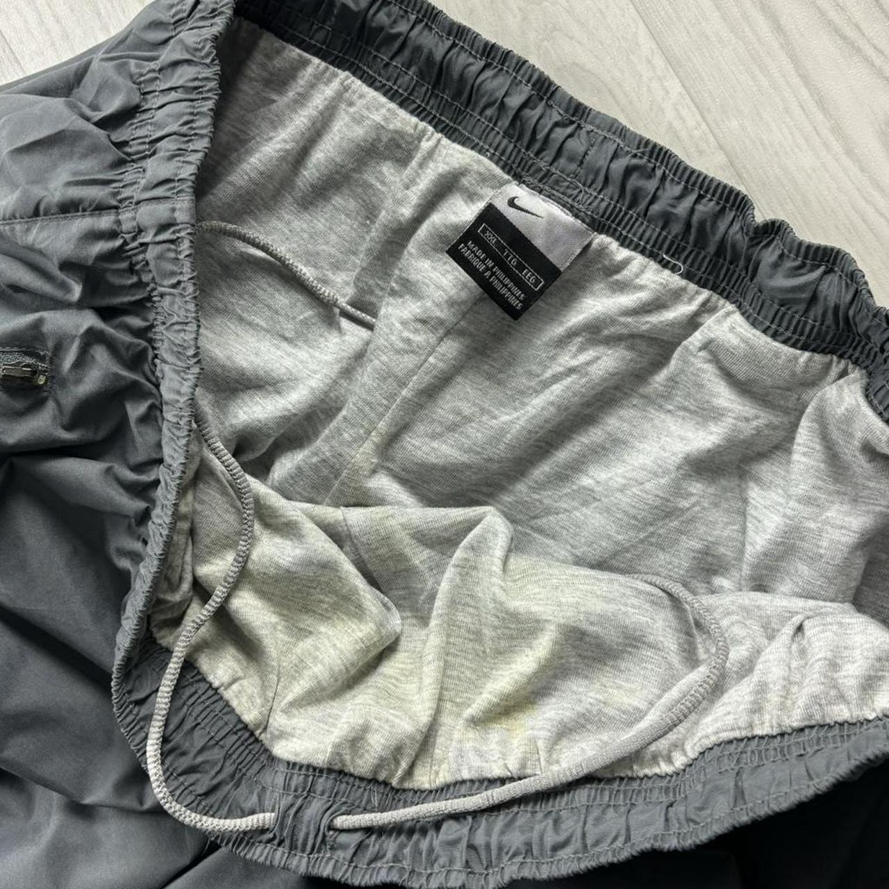 VINTAGE Y2K NIKE WIDE LEG BAGGY TRACKSUIT BOTTOMS GREY