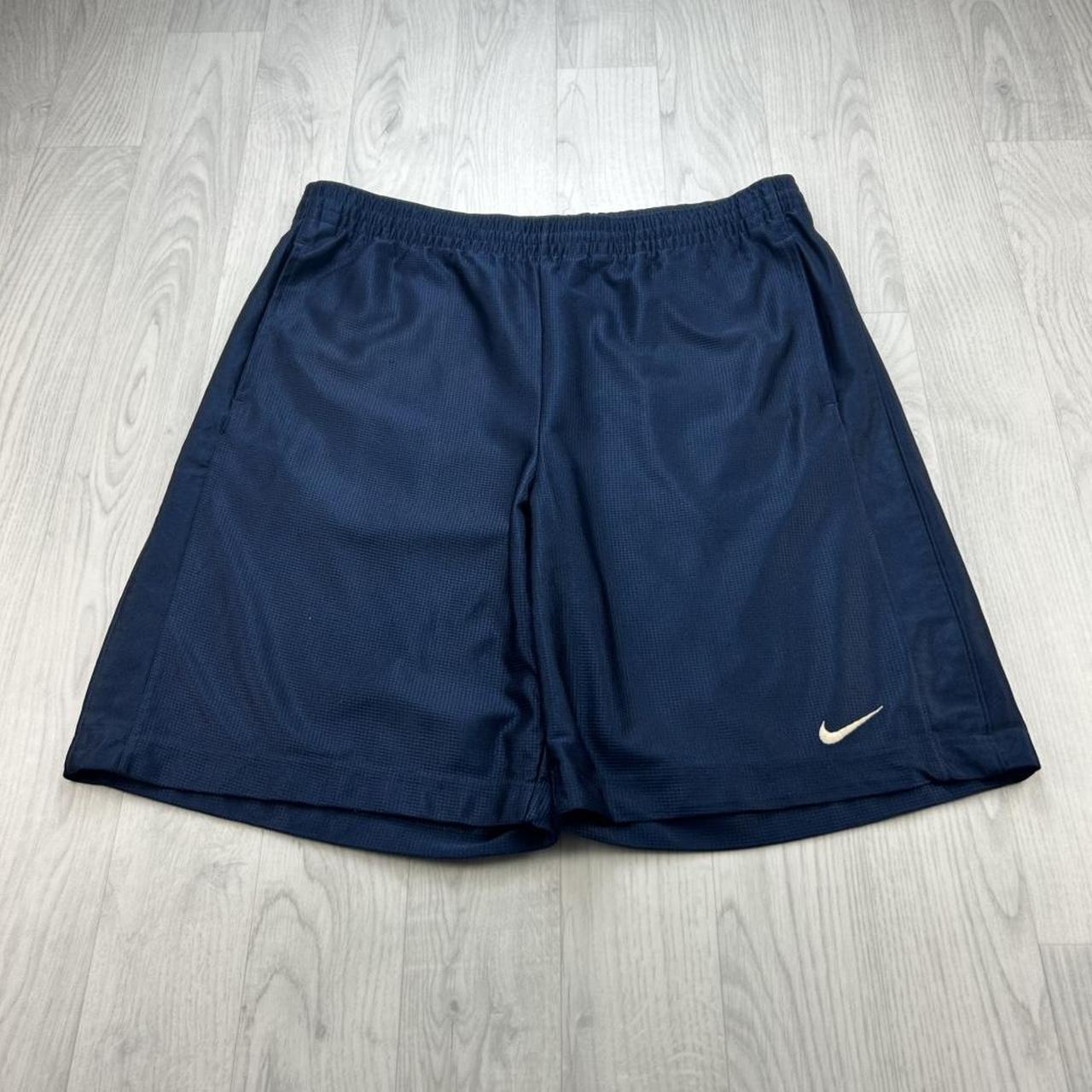 VINTAGE Y2K NIKE BAGGY BASKETBALL SPORT SHORTS NAVY