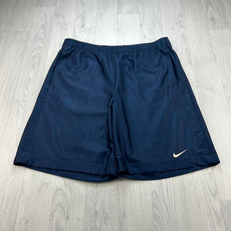 VINTAGE Y2K NIKE BAGGY BASKETBALL SPORT SHORTS NAVY