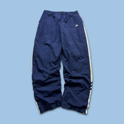 VINTAGE Y2K ADIDAS BAGGY TRACKSUIT BOTTOMS NAVY