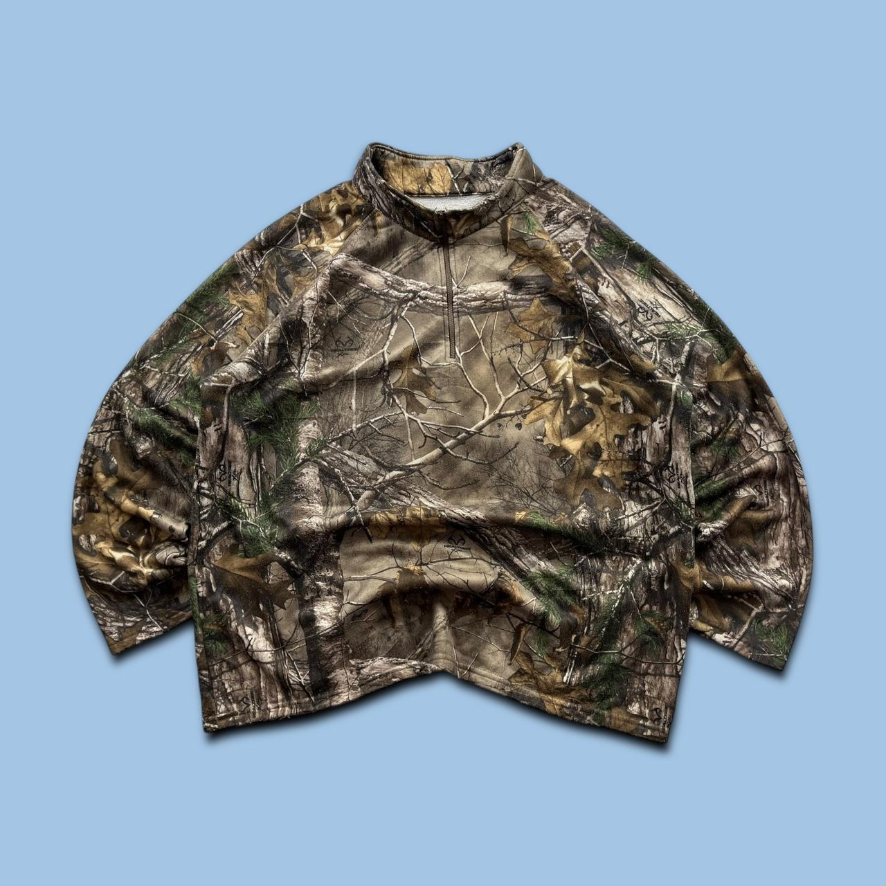 VINTAGE REALTREE QUARTER ZIP SWEATSHIRT CAMO