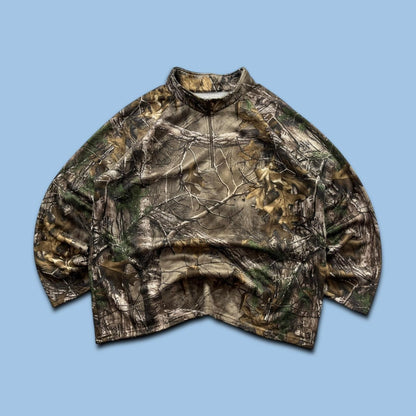 VINTAGE REALTREE QUARTER ZIP SWEATSHIRT CAMO