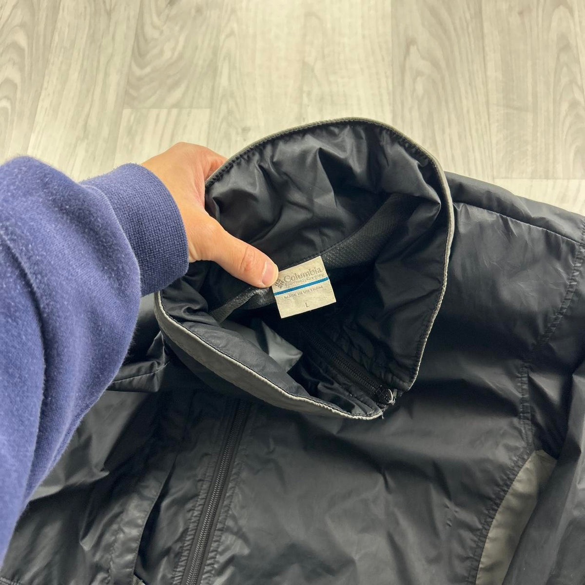 VINTAGE Y2K COLUMBIA TECHNICAL LIGHTWEIGHT WATERPROOF JACKET BLACK