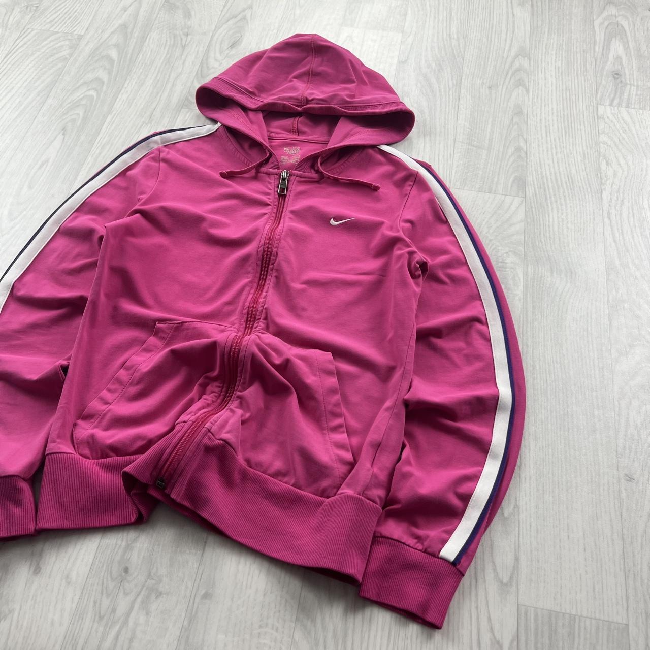 VINTAGE Y2K NIKE ZIP UP HOODIE PINK