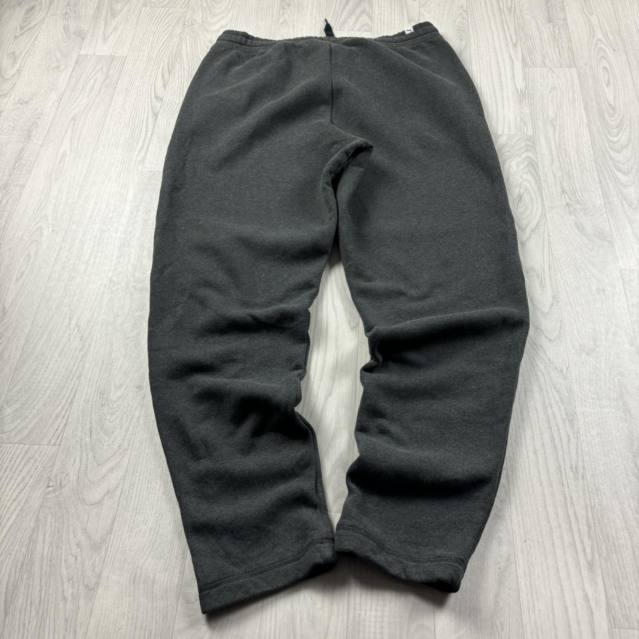 VINTAGE 00s PUMA TAPERED BAGGY COTTON SWEATPANTS GREY