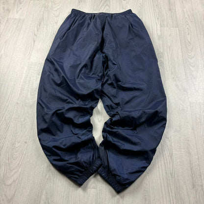 VINTAGE Y2K CHAMPION BAGGY SHELL TRACKSUIT BOTTOMS NAVY