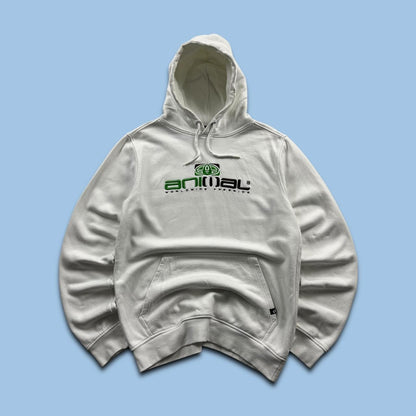 VINTAGE Y2K ANIMAL GRAPHIC HOODIE WHITE