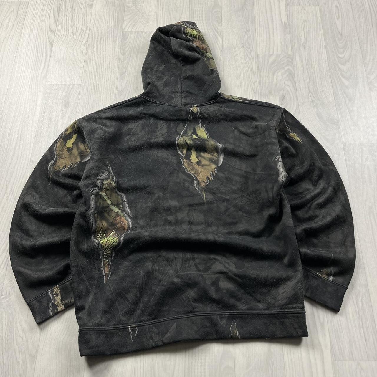 VINTAGE REALTREE MOSSY OAK HOODIE CAMO BLACK