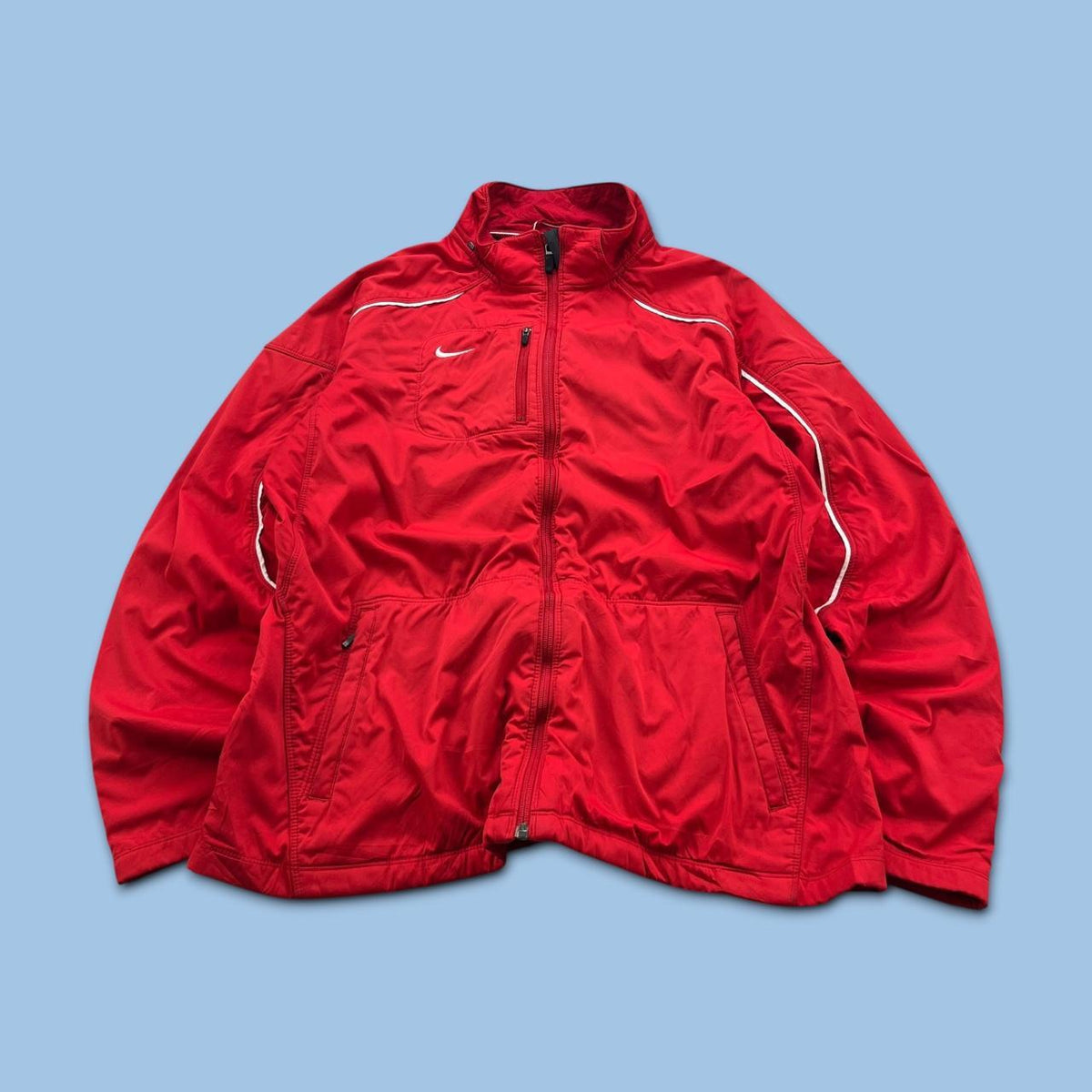 VINTAGE Y2K NIKE TRACK JACKET RED