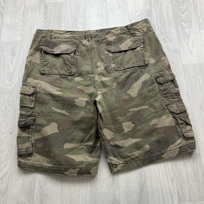 VINTAGE Y2K OCEAN PACIFIC BAGGY CAMO CARGO SHORTS