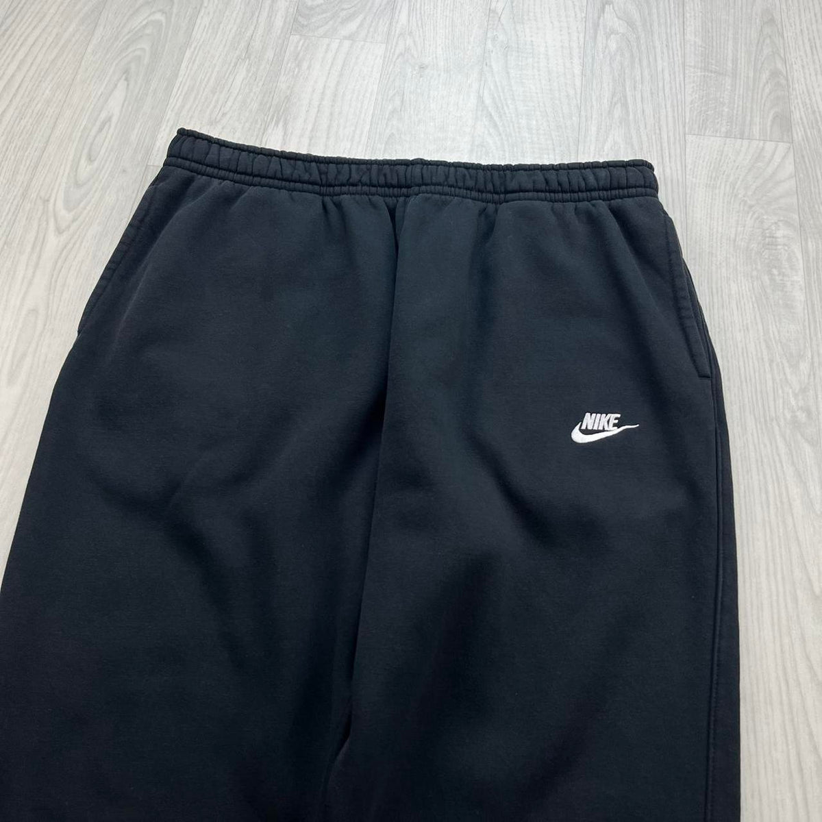 NIKE LOOSE COTTON SWEATPANTS BLACK