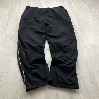 VINTAGE Y2K REEBOK BAGGY TRACKSUIT BOTTOMS BLACK