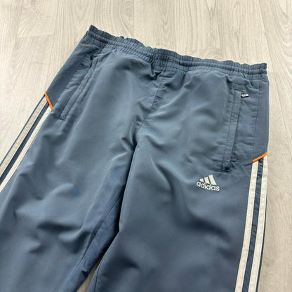 VINTAGE Y2K ADIDAS BAGGY TRACKSUIT BOTTOMS BLUE