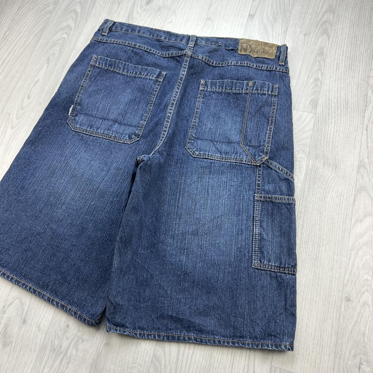 VINTAGE Y2K NAUTICA JEANS BAGGY CARPENTER JORTS BLUE