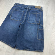 VINTAGE Y2K NAUTICA JEANS BAGGY CARPENTER JORTS BLUE