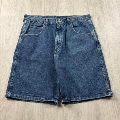 VINTAGE 00s WRANGLER BAGGY LOOSE JORTS BLUE