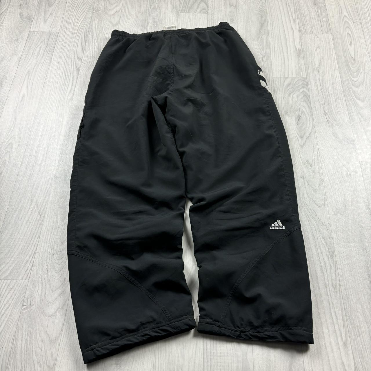 VINTAGE Y2K ADIDAS BAGGY TRACKSUIT BOTTOMS BLACK