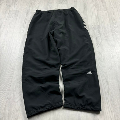 VINTAGE Y2K ADIDAS BAGGY TRACKSUIT BOTTOMS BLACK