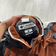 VINTAGE Y2K COLUMBIA TECHNICAL UTILITY JACKET ORANGE / GREY