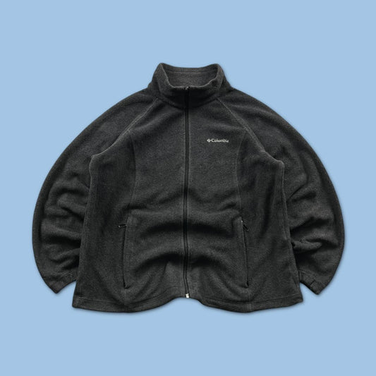VINTAGE Y2K COLUMBIA ZIP UP FLEECE GREY