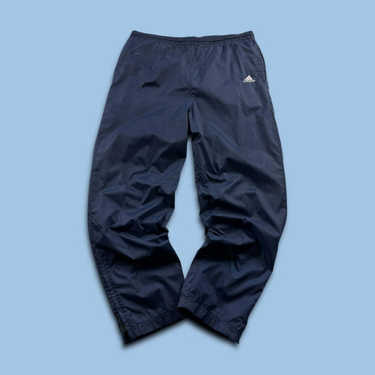 VINTAGE Y2K ADIDAS BAGGY TRACKSUIT BOTTOMS NAVY