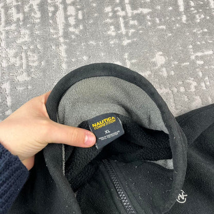 VINTAGE Y2K NAUTICA QUARTER ZIP FLEECE BLACK