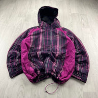 VINTAGE Y2K COLUMBIA TECHNICAL PLAID JACKET PURPLE