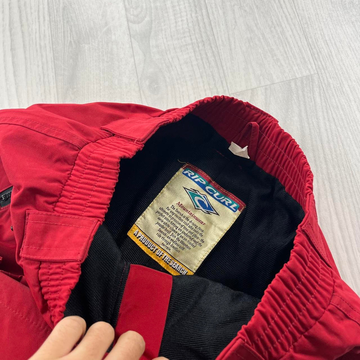 VINTAGE Y2K RIP CURL BAGGY SKI PANTS SALOPETTES RED