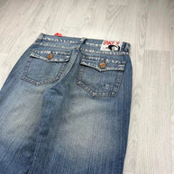 VINTAGE Y2K TAKETWO BAGGY BOOTCUT JEANS BLUE