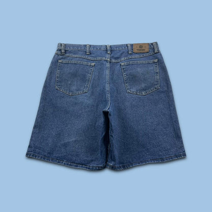 VINTAGE WRANGLER BAGGY LOOSE SKATER JORTS NAVY BLUE (38w)