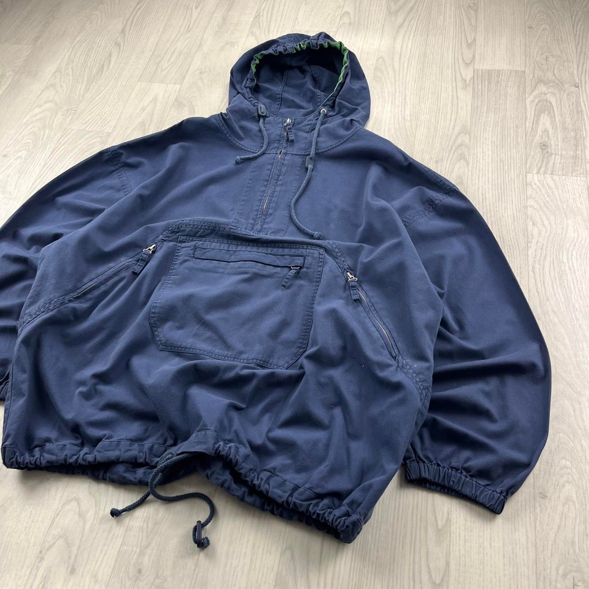 VINTAGE Y2K GAP QUARTER ZIP PULLOVER JACKET NAVY BLUE
