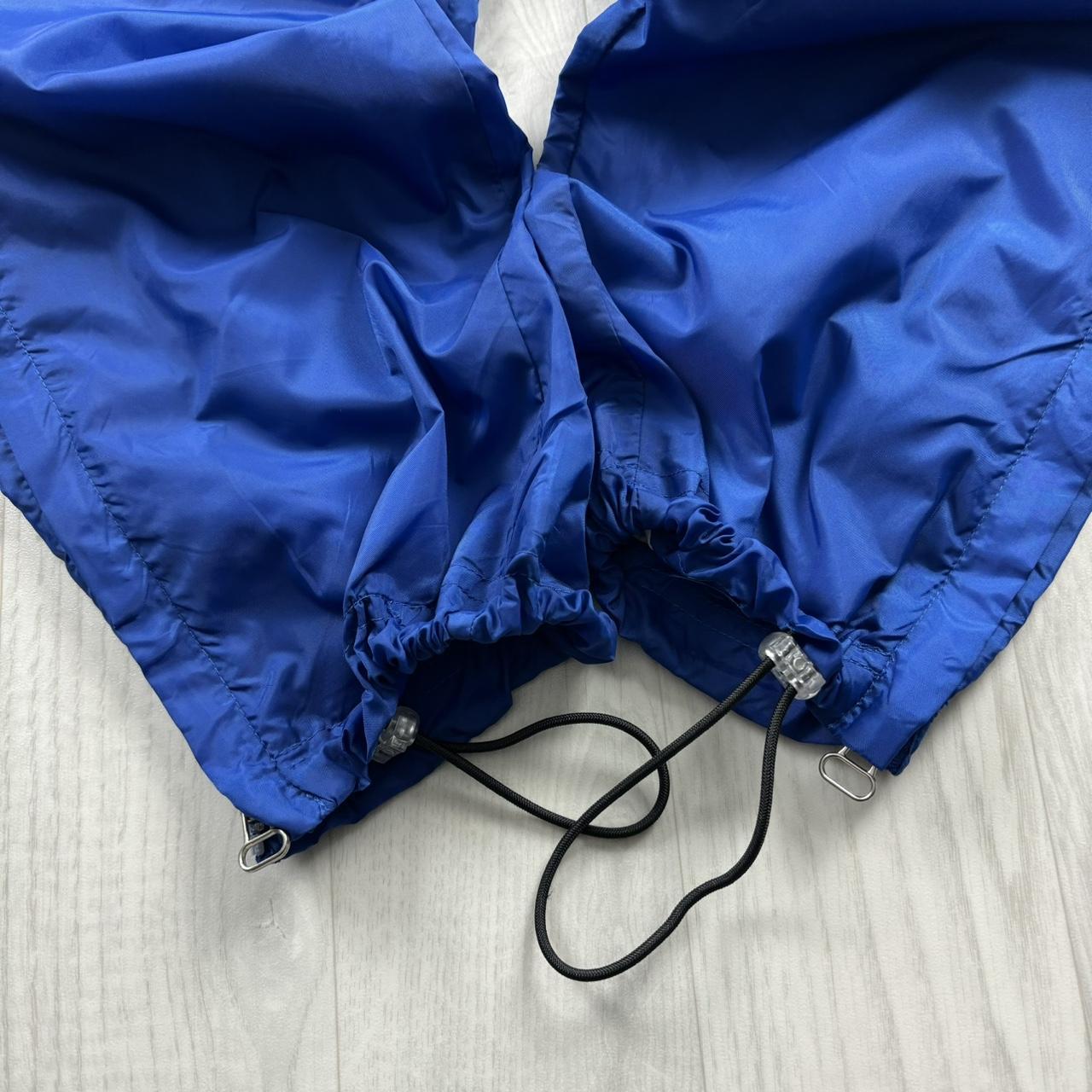 VINTAGE Y2K REEBOK TECHNICAL BAGGY TRACKSUIT BOTTOMS BLUE