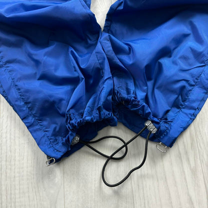 VINTAGE Y2K REEBOK TECHNICAL BAGGY TRACKSUIT BOTTOMS BLUE
