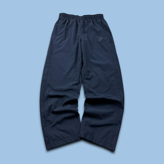 VINTAGE Y2K NIKE WIDE LEG BAGGY TRACKSUIT BOTTOMS NAVY