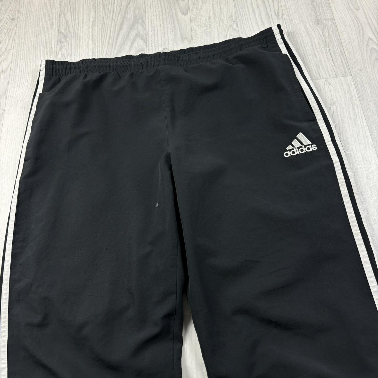 VINTAGE Y2K ADIDAS BAGGY TRACKSUIT BOTTOMS BLACK