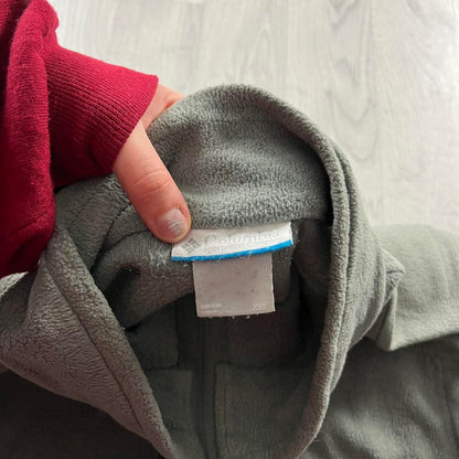VINTAGE Y2K COLUMBIA ZIP UP FLEECE GREY
