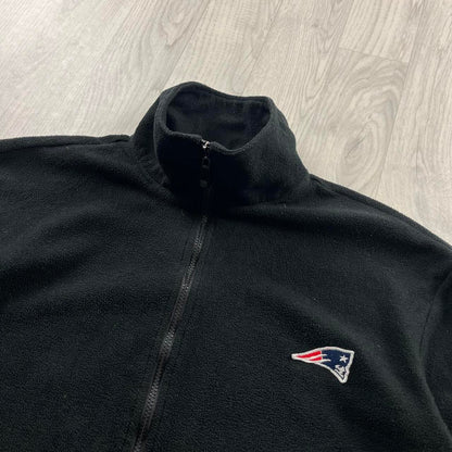VINTAGE Y2K NFL ZIP UP FLEECE BLACK