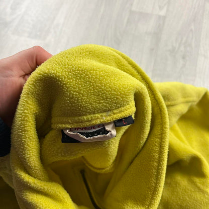 VINTAGE Y2K O’NEILL SPELL OUT QUARTER ZIP FLEECE SWEATSHIRT YELLOW
