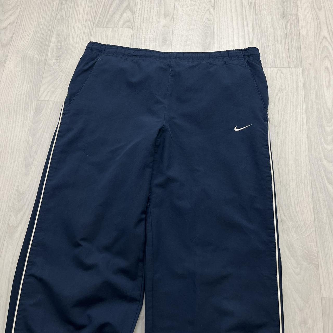 VINTAGE Y2K NIKE BAGGY TRACKSUIT BOTTOMS NAVY