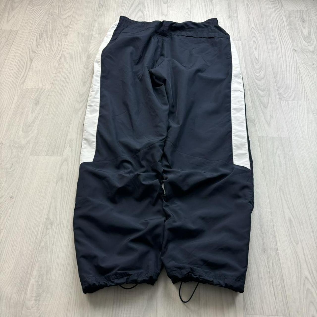 VINTAGE Y2K NIKE TECHNICAL BAGGY TRACKSUIT BOTTOMS NAVY