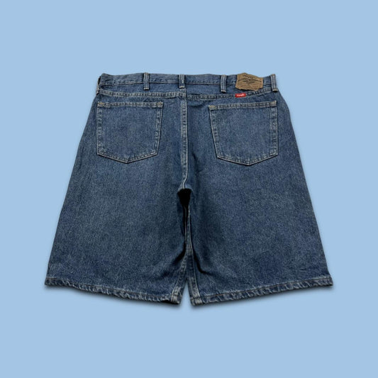 VINTAGE 00s WRANGLER BAGGY LOOSE CARPENTER JORTS NAVY