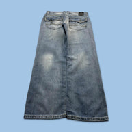 VINTAGE Y2K STRAIGHT LEG BAGGY JEANS BLUE