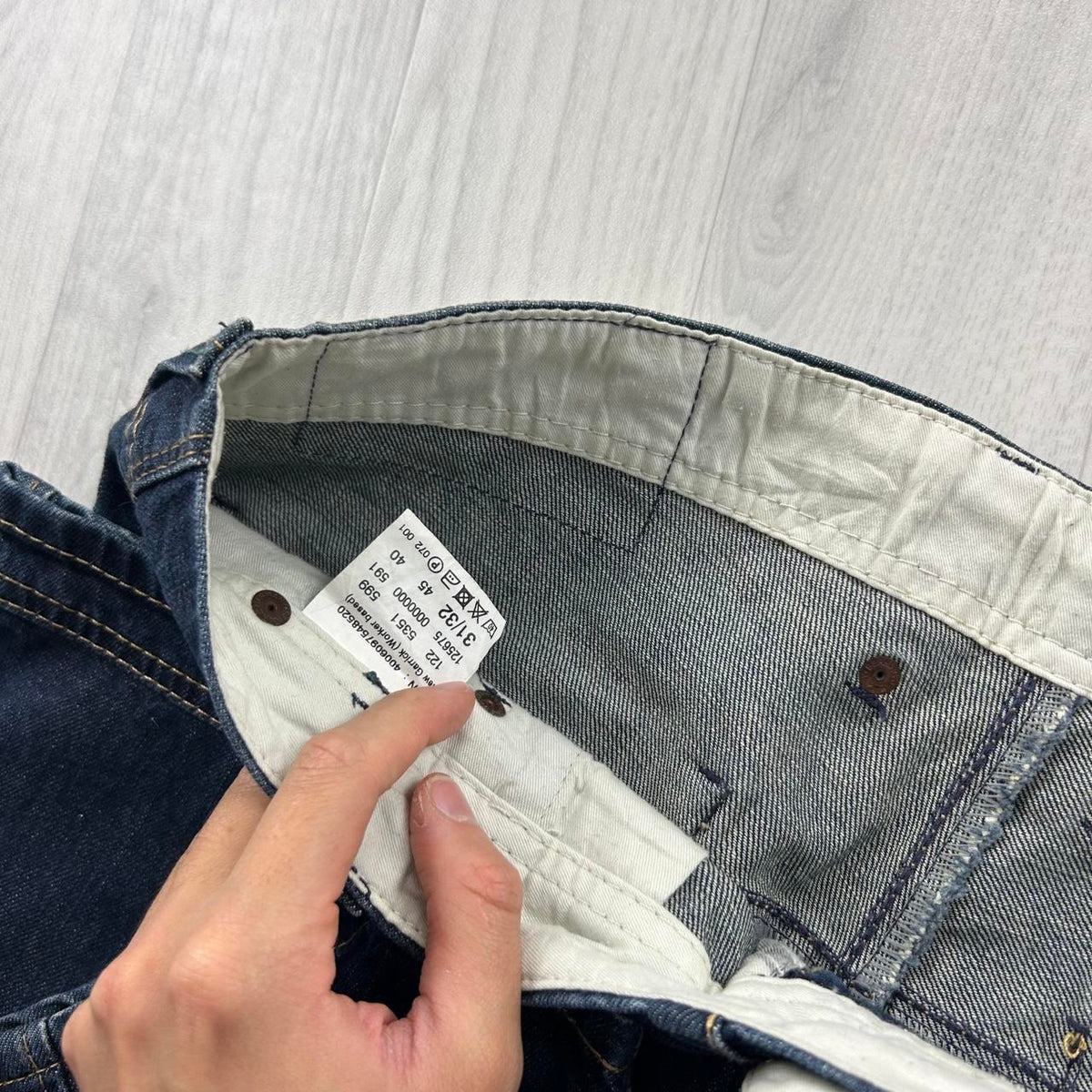 VINTAGE Y2K MUSTANG BAGGY JEANS NAVY