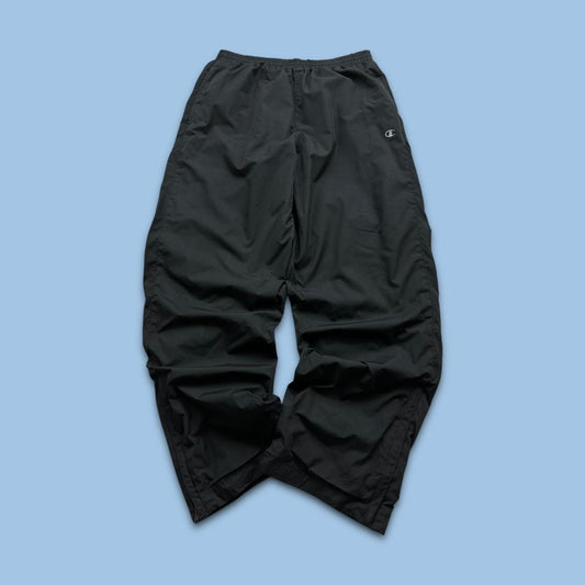 VINTAGE Y2K CHAMPION BAGGY TRACKSUIT BOTTOMS BLACK