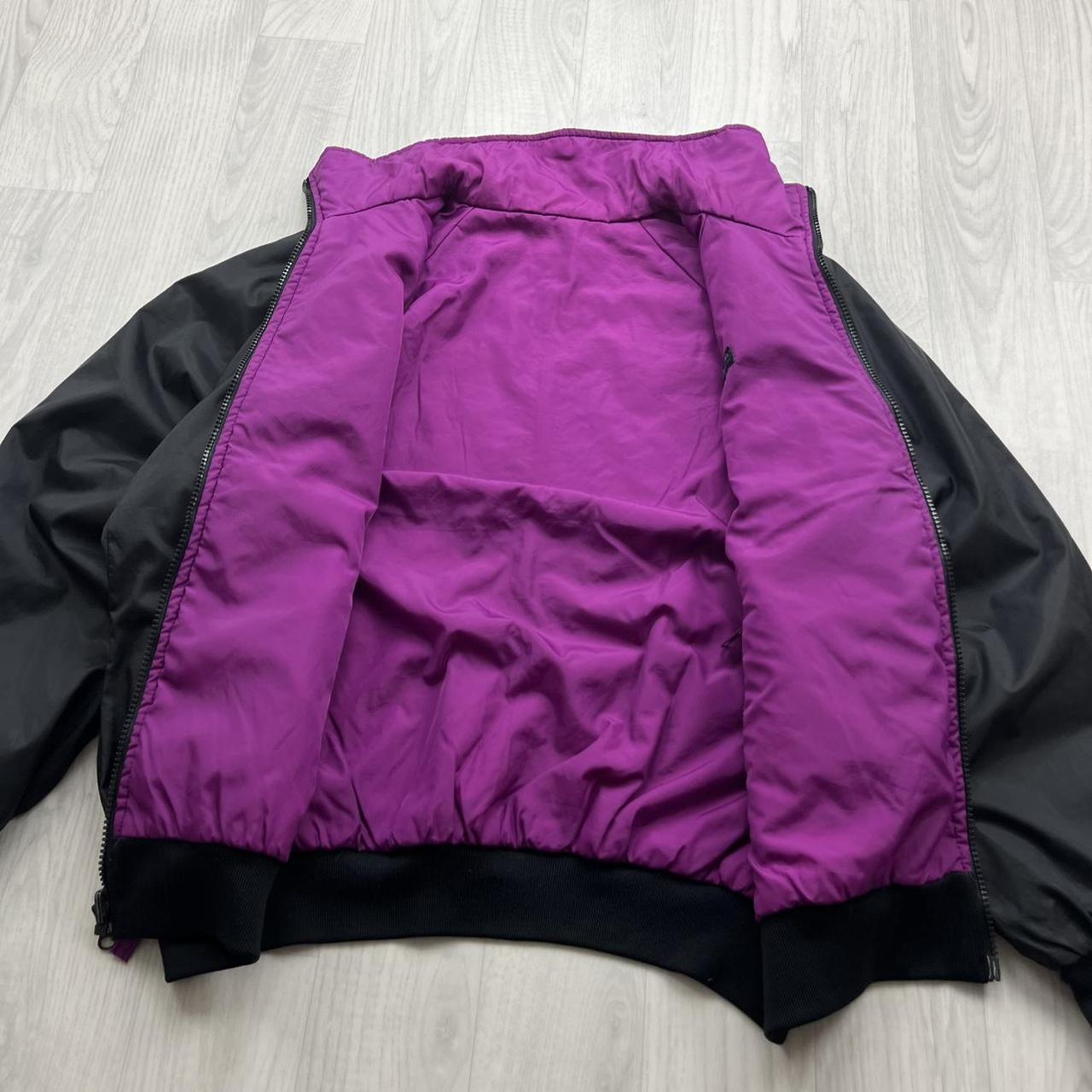 VINTAGE 00s COLUMBIA REVERSIBLE BOMBER JACKET BLACK PINK