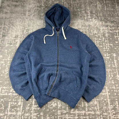 VINTAGE Y2K RALPH LAUREN ZIP UP HOODIE NAVY