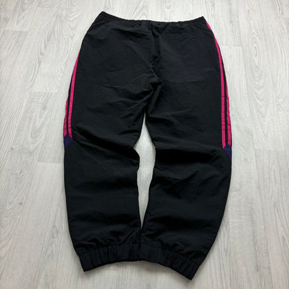 ADIDAS BAGGY TRACKSUIT BOTTOMS BLACK