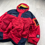 VINTAGE Y2K COLUMBIA TECHNICAL PADDED SKI JACKET RED